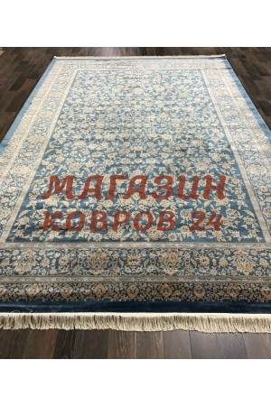Иранский ковер Qum 004 Голубой